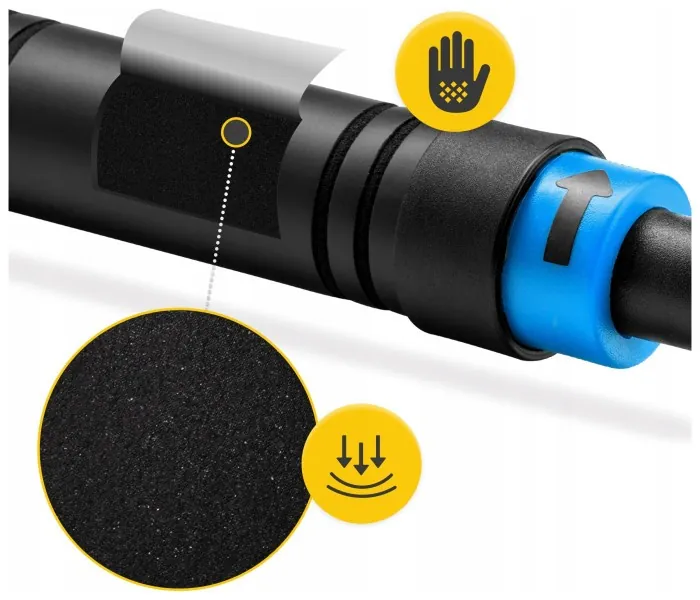 Турник раздвижной 4FIZJO 66-100 см Black/Blue (P-5907739314758)