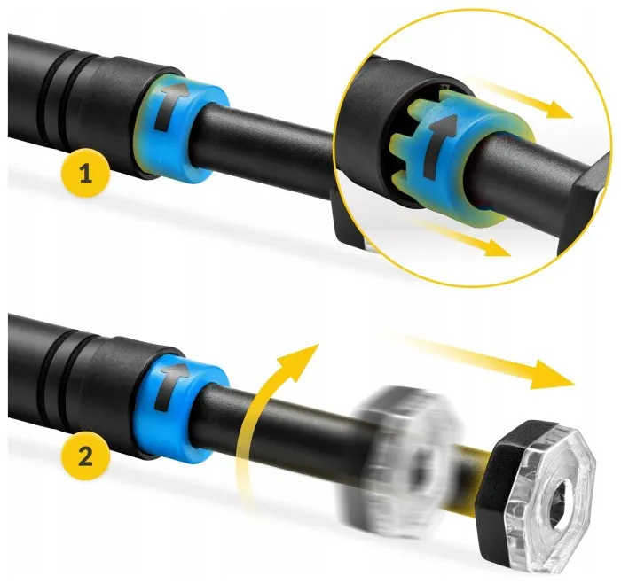 Турник раздвижной 4FIZJO 66-100 см Black/Blue (P-5907739314758)