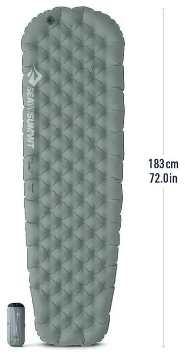 Килимок надувний Sea to Summit Ether Light XR Insulated ASC Mat, Dark Gray, Small, 168х55х10см