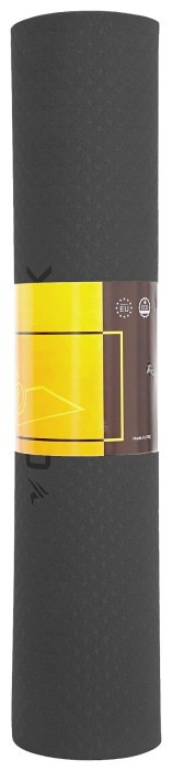 Коврик спортивный Cornix TPE 183 x 61 x 0.6 см для йоги и фитнеса XR-0349 Black/Grey