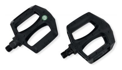 Педали ROU BMX HF-701 9/16" (105x102x23mm) пластиковые, черные