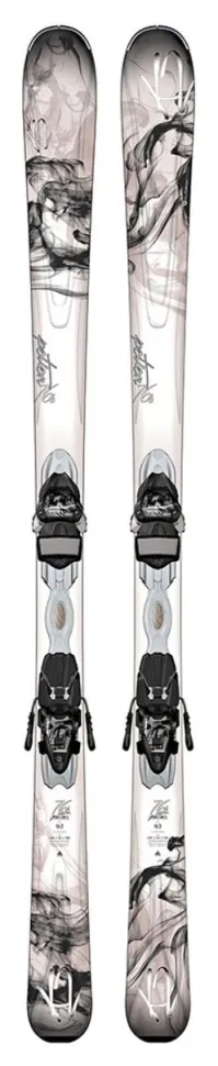 Лижі гірські комплект K2 POTION 76 TI ER3 10+ER3 10.0 TC 156см Grey/white (1040612.141.1+1041314.141.1) (156 см grey, white)