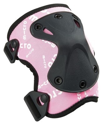 Защитный комплект налокотники и наколенники MICRO - РОЗОВЫЙ (лик. 17-21 cm, кол. 25-31 cm, M)