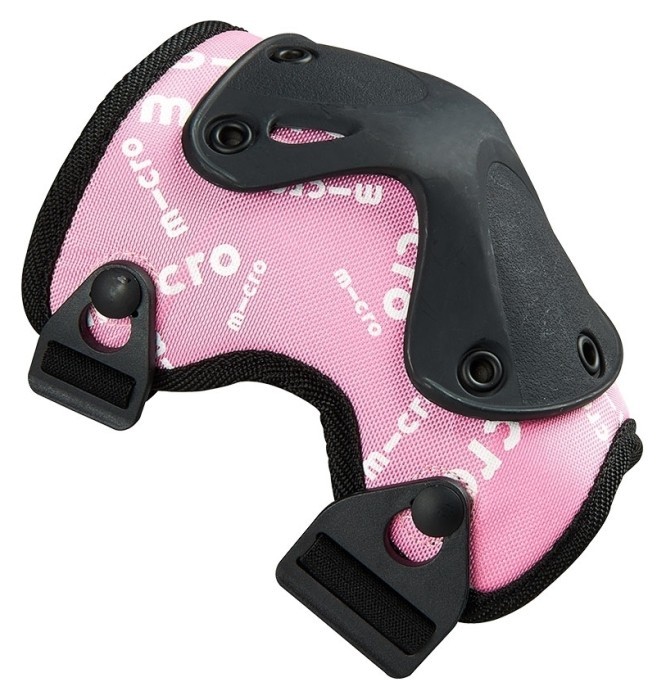 Защитный комплект налокотники и наколенники MICRO - РОЗОВЫЙ (лик. 17-21 cm, кол. 25-31 cm, M)