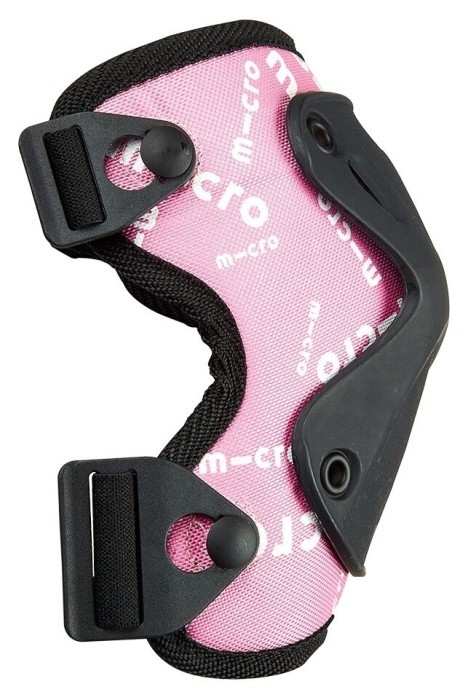 Защитный комплект налокотники и наколенники MICRO - РОЗОВЫЙ (лик. 17-21 cm, кол. 25-31 cm, M)