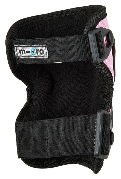 Защитный комплект налокотники и наколенники MICRO - РОЗОВЫЙ (лик. 17-21 cm, кол. 25-31 cm, M)