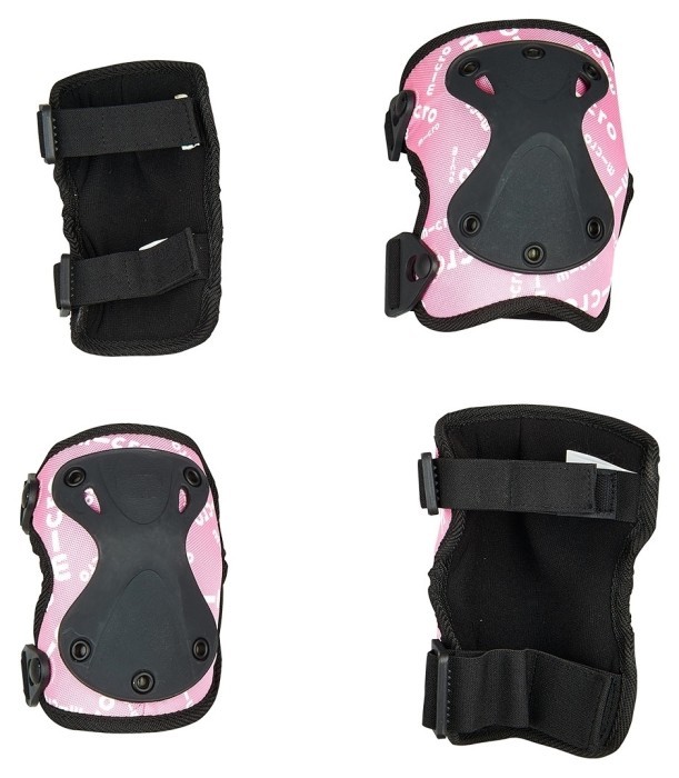 Захисний комплект налокітники та наколінники MICRO - РОЖЕВИЙ (лік. 17-21 cm, кол. 25-31 cm, M), укр, укр