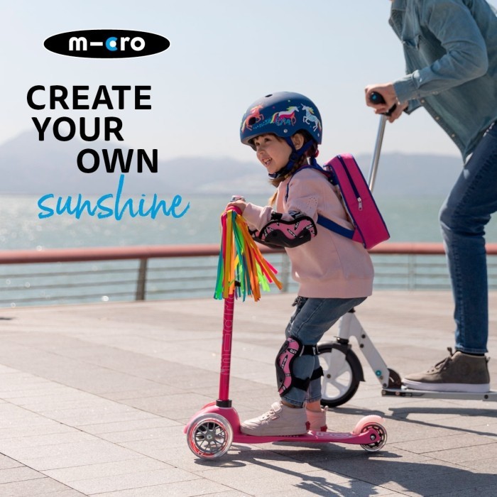 Захисний комплект налокітники та наколінники MICRO - РОЖЕВИЙ (лік. 17-21 cm, кол. 25-31 cm, M), укр, укр