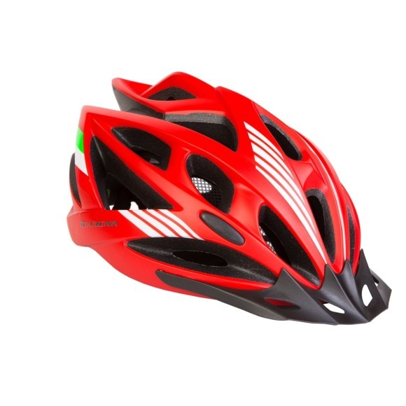 Шлем велосипедный с козырьком СIGNA WT-036 (красный)