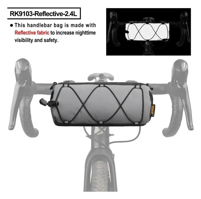 Велосумка на руль Rhinowalk 2.4л RK9103 reflective