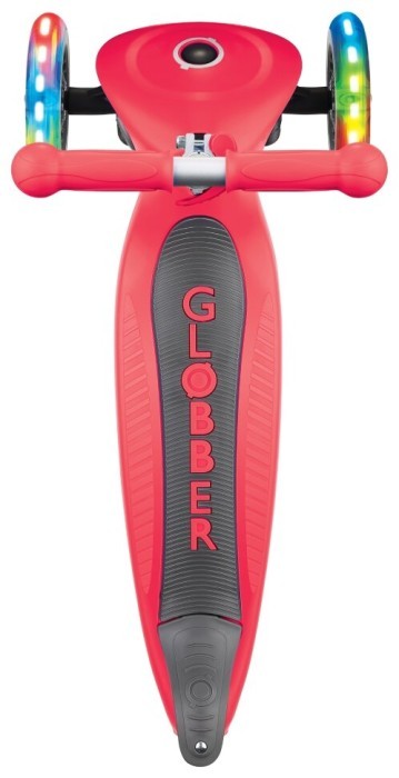Самокат Globber серії Primo Foldable Lights, Червоний