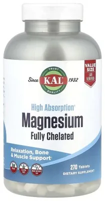 Magnesium Fully Chelated - 270 tabs (Поврежденная крышка)