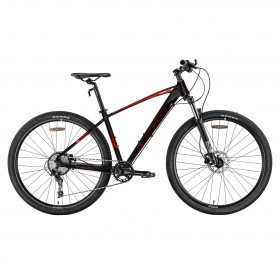 Велосипед 29&quot; Leon TN-60 AM Hydraulic lock out HDD 2022 (черный с красным (м)) 