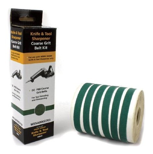 Work Sharp Набор сменных ремней WSKTS 6 шт Грубый - зернистость P80