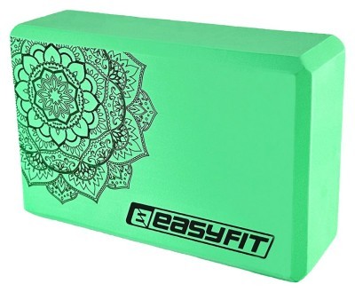 Блок для йоги EasyFit EVA з малюнком м'ятний