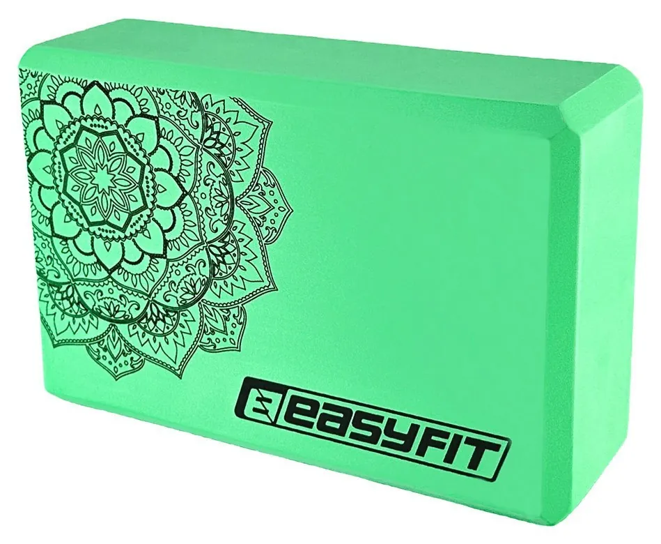 Блок для йоги EasyFit EVA з малюнком м'ятний (М'ятний)