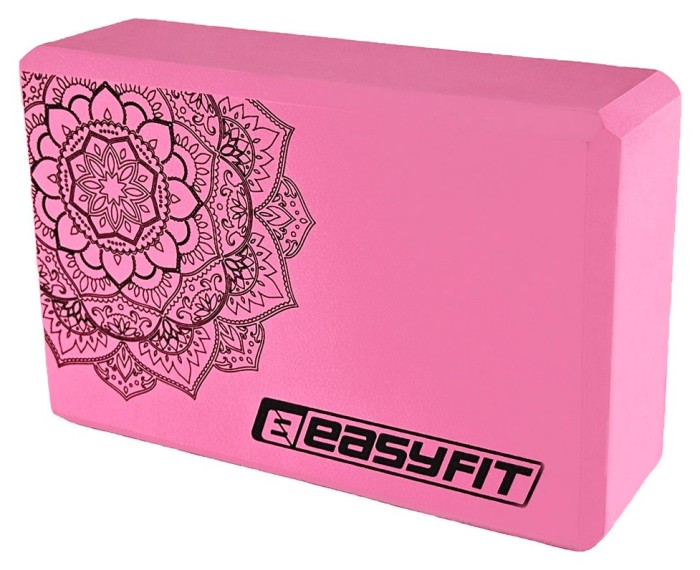 Блок для йоги EasyFit EVA з малюнком м'ятний