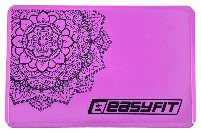 Блок для йоги EasyFit EVA з малюнком м'ятний, укр, укр
