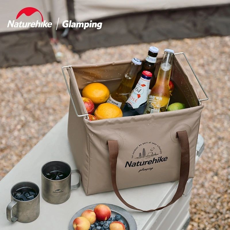 Складаний контейнер для води з ПВХ Naturehike CNH22SN002, 20л, світло-коричневий, укр, укр