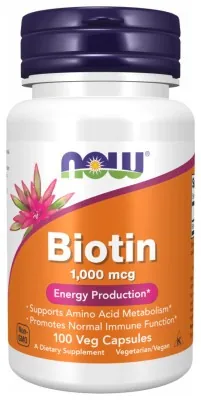 BIOTIN 1000mcg - 100 vcaps