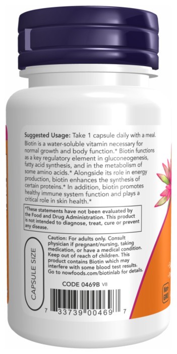 BIOTIN 1000mcg - 100 vcaps