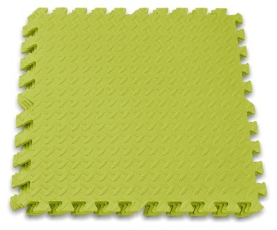 Татами мат EasyFit SwallowTail 4 шт (60х60х1 см) пазл хвост ласточки желтый