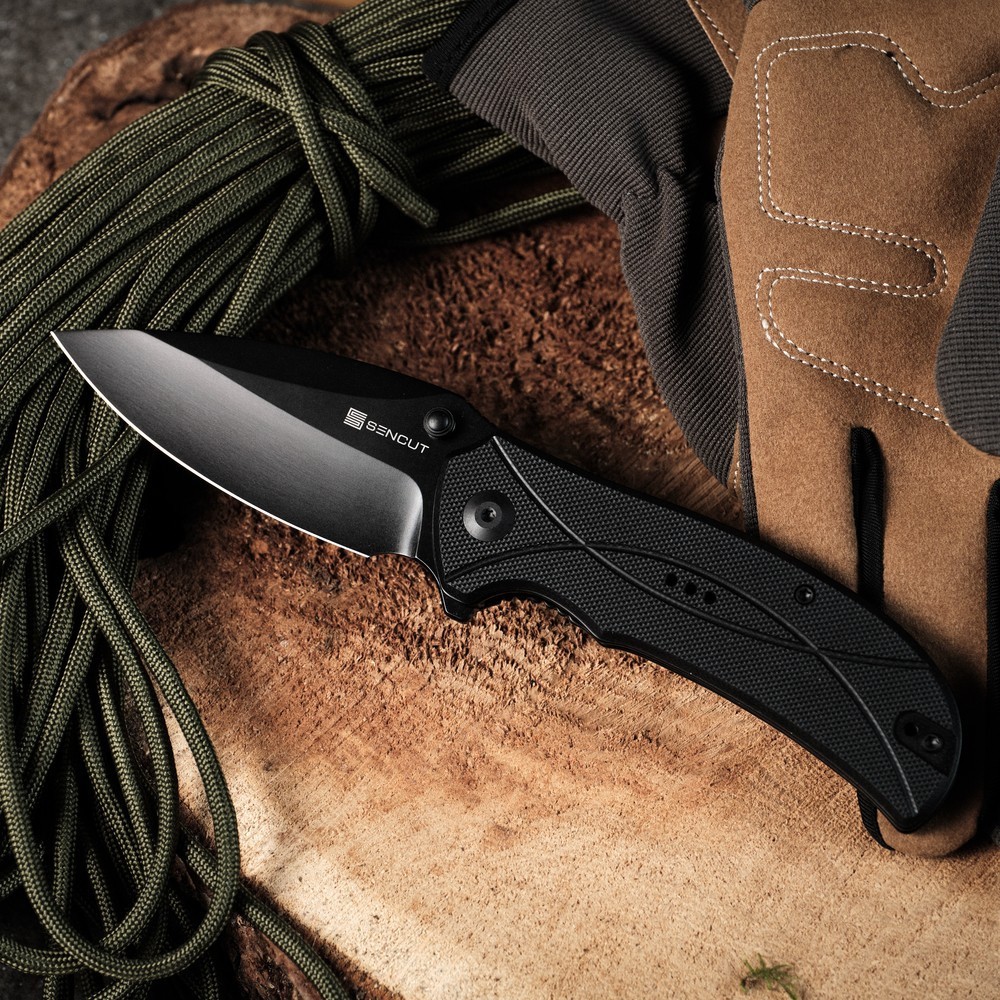 Ніж складаний туристичний Sencut Hyrax, (8.4 см) 9Cr18MoV / G10 чорний, укр, укр