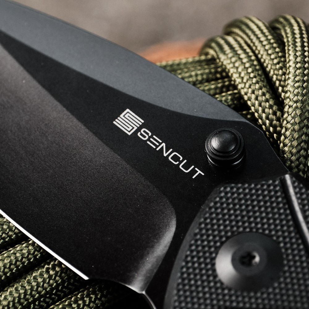 Ніж складаний туристичний Sencut Hyrax, (8.4 см) 9Cr18MoV / G10 чорний, укр, укр