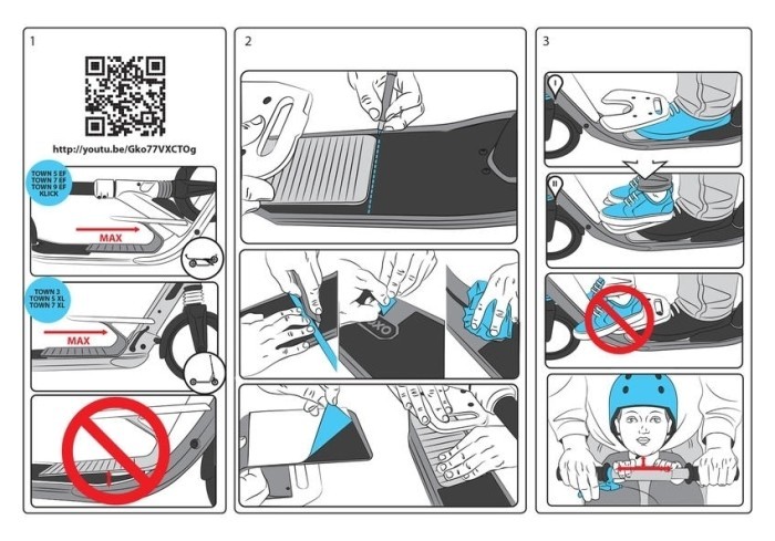 Підставка для дитини на самокат Oxelo, укр, укр