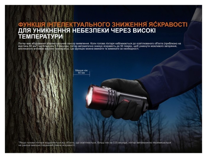 Ліхтар пошуковий ручний Fenix LR35R PRO | Лімітована серія, укр, укр
