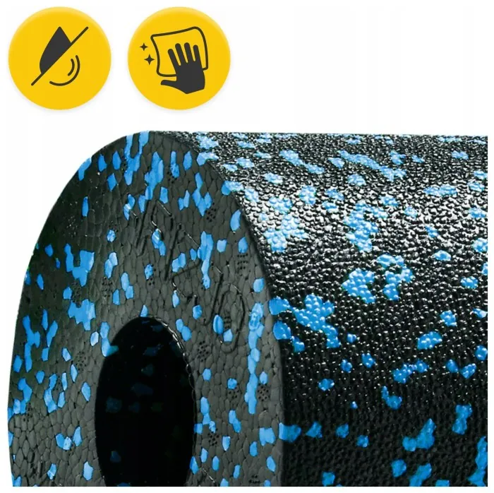 Масажний ролик 4FIZJO Mini Foam Roller 15 x 5.3 см (валик, роллер) Black/Blue (P-5907222931943)