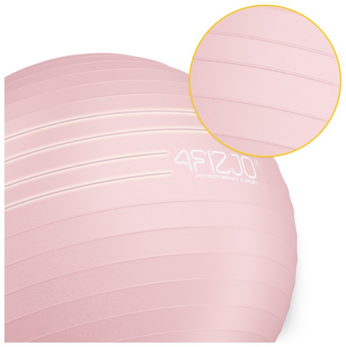 М'яч для фітнесу (фітбол) 4FIZJO 55 см Anti-Burst Pink (P-5907739316271)