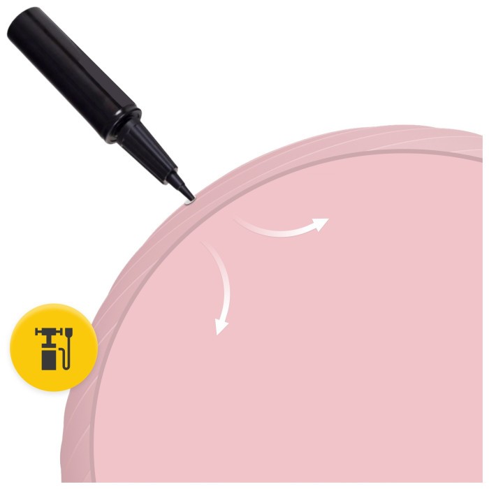 М'яч для фітнесу (фітбол) 4FIZJO 55 см Anti-Burst Pink (P-5907739316271)