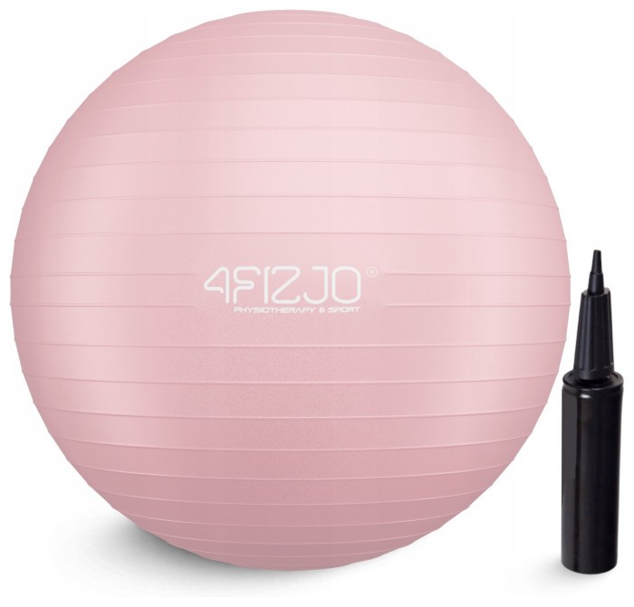 М'яч для фітнесу (фітбол) 4FIZJO 55 см Anti-Burst Pink (P-5907739316271)