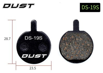 Колодки гальмівні disc Напівметал DUST DS-19-1 DUST DS-19-1 JAK-5, B777, Forever AM (брендоване пакування)