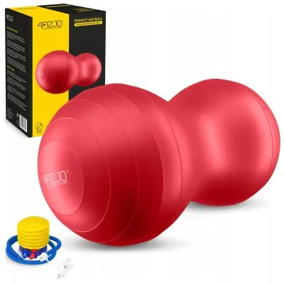 М'яч для фітнесу (арахіс) 4FIZJO Air Ball Peanut 45 x 90 см Anti-Burst Red (P-5907739318558)