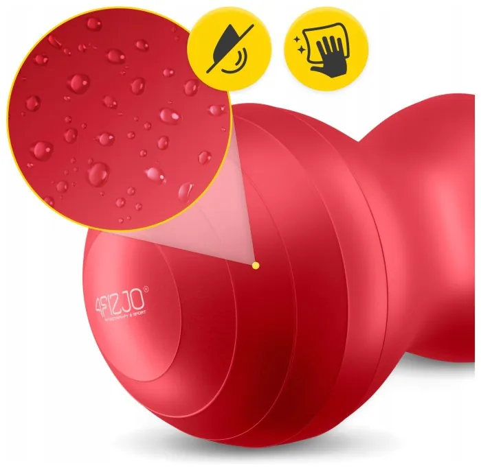 М'яч для фітнесу (арахіс) 4FIZJO Air Ball Peanut 45 x 90 см Anti-Burst Red (P-5907739318558)