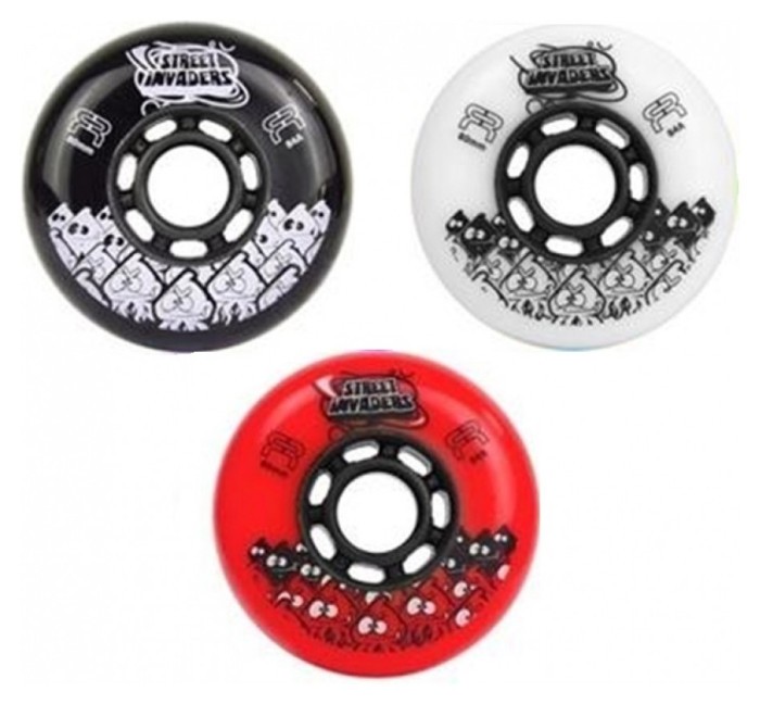 Колеса для роликів FR Skates Street Invaders 84mm 84A (6 шт)