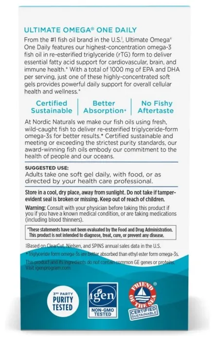 Ultimate Omega One Daily - 30 softgels
