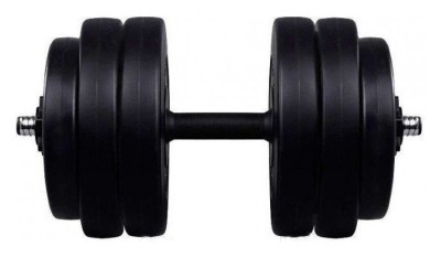 Гантель розбірна на 26 кг із пластиковим покриттям + Скакалка в подарунок