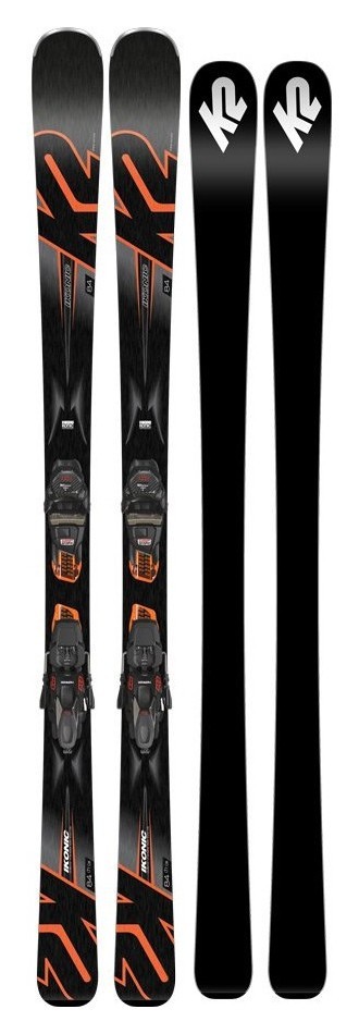Лижі гірські комплект K2 IKONIC 84+M3 12 TCX LIGHT QUIKCLIK 170см Black/grey/orange (10C0006.242.1+10C1003.142.1), укр, укр
