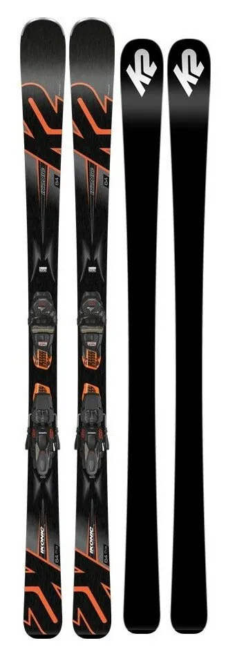 Лижі гірські комплект K2 IKONIC 84+M3 12 TCX LIGHT QUIKCLIK 170см Black/grey/orange (10C0006.242.1+10C1003.142.1) (177 см black/grey, orange)