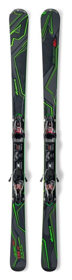 Лижі гірські (комплект) Nordica FIRE ARROW 80 TI EVO+N PRO X-C 168см Black/green (0A5051G1+0C5042 001), укр, укр