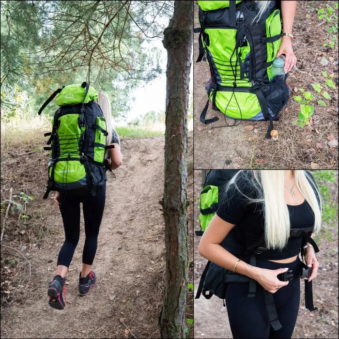 Рюкзак туристичний Springos 90 л CS0131 Black/Green