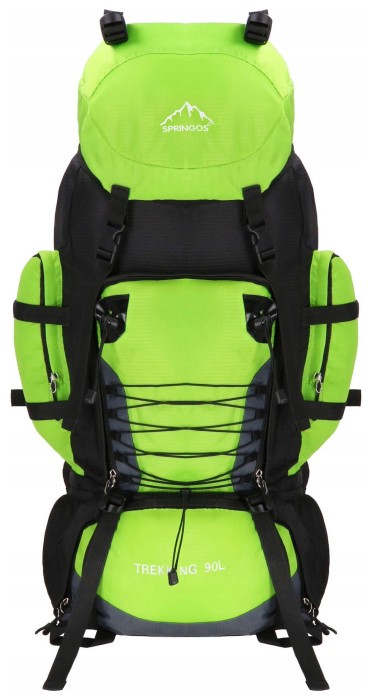 Рюкзак туристичний Springos 90 л CS0131 Black/Green