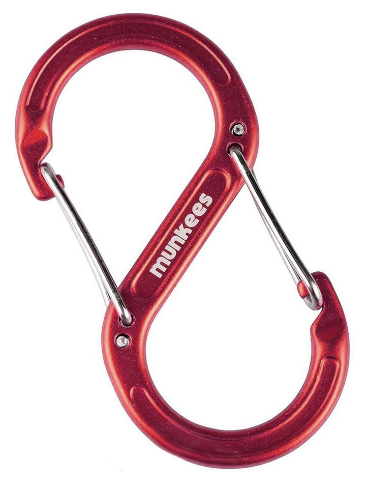 Munkees 3275 карабин Forged S red