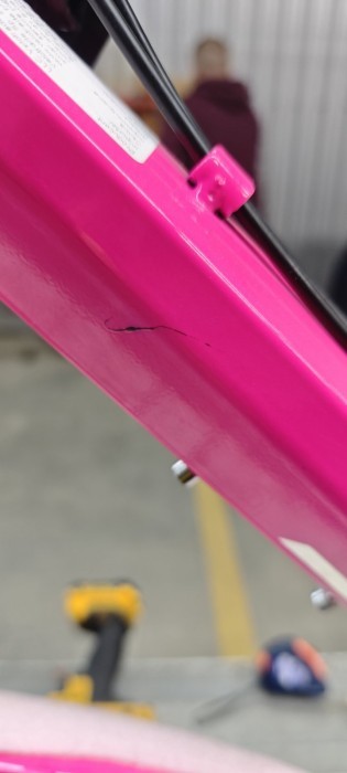 Велосипед уцененный ST 27.5" SPACE AURORA DD FR рама-15" бело-розовый 2026