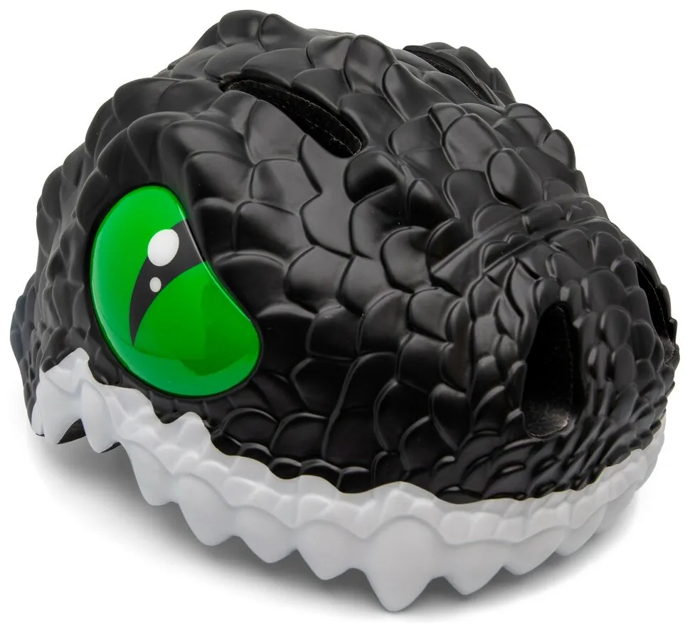 Шолом Crazy Safety Black Dragon (23,5 см x 19,5 см x 18,5 см 49-55 см регульований Чорний)