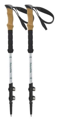 Трекінгові палиці Naturehike 7075 CNH22DS002, 135 см, білий, 2 шт