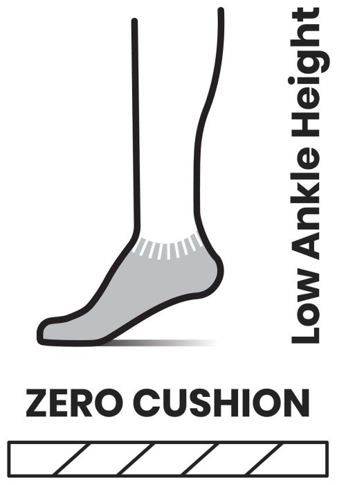 Мужские носки Smartwool Run Zero Cushion Low Ankle Socks, Black, M